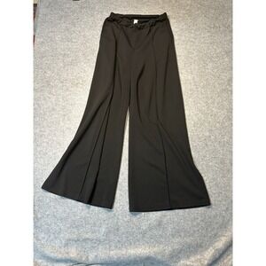 WE-AR Pants Womens M Black Stretch High Rise Wide Leg Pull On Casual